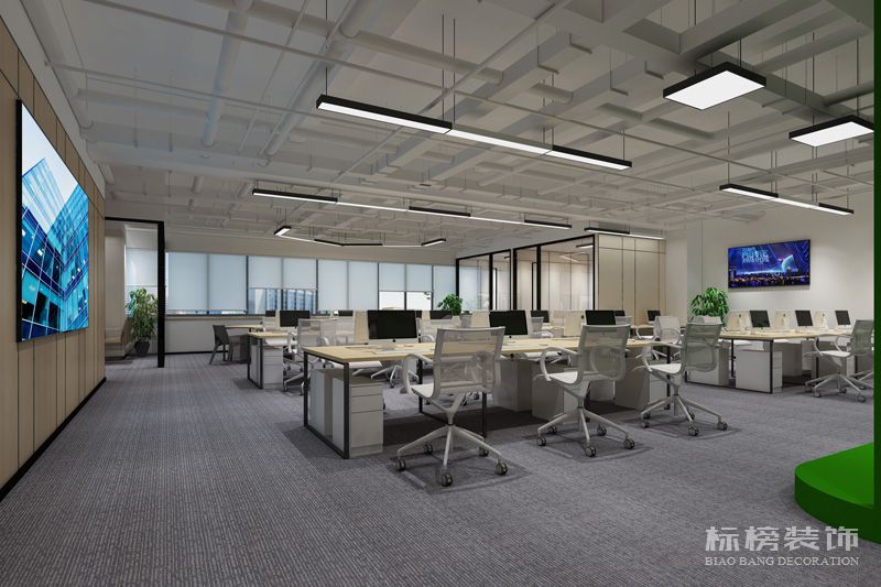 福田圣凱爾辦公室裝修-標(biāo)榜裝飾9