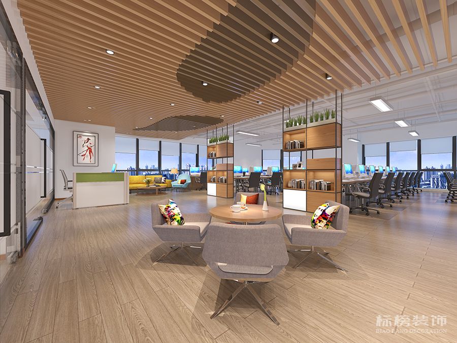 景瀚科技（深圳）有限公司-現(xiàn)代簡約辦公室裝修設計效果圖4