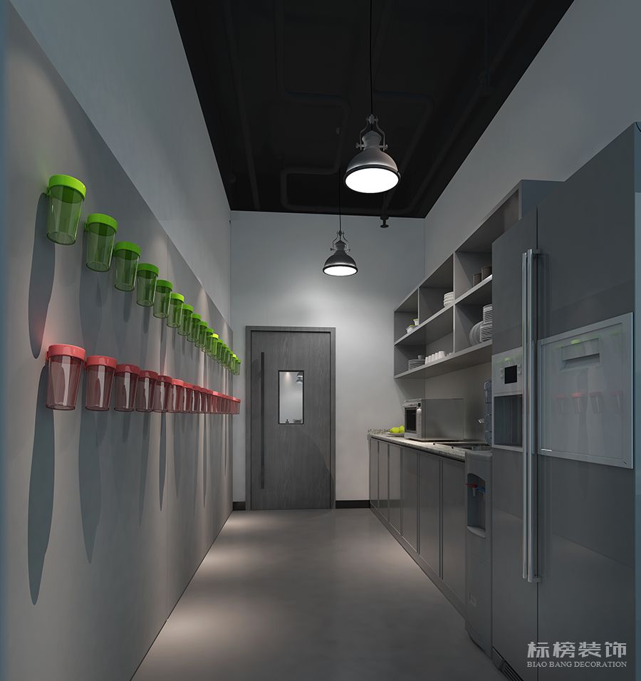 服裝貿(mào)易公司茶水間設計效果圖