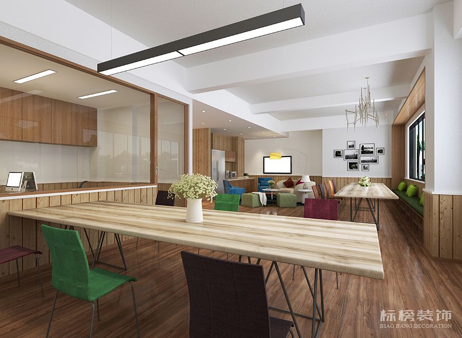 深圳卡樂美語(yǔ)學(xué)校教室休息室效果圖